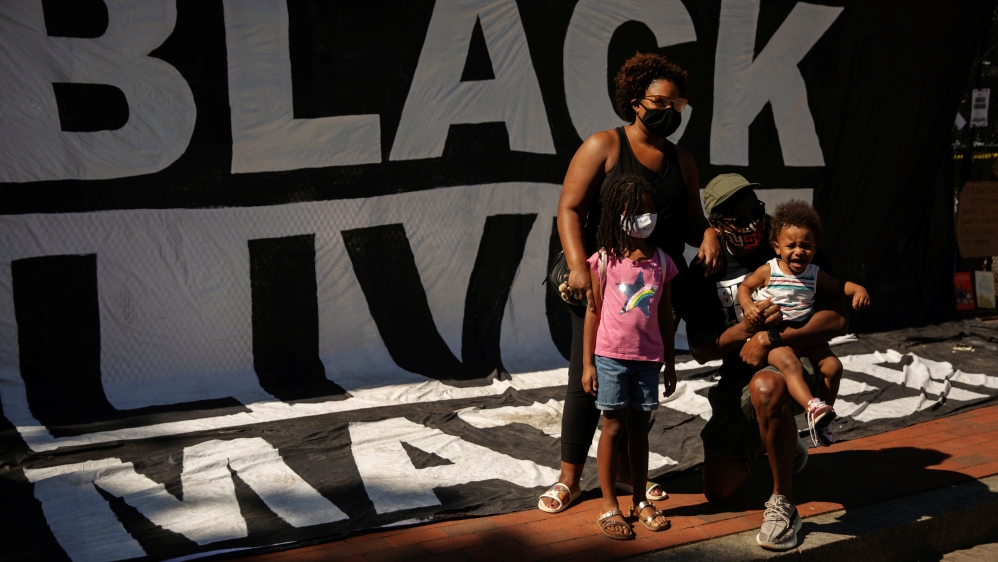 Protests in Washington after the death of George Floyd