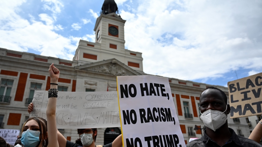 madrid protest