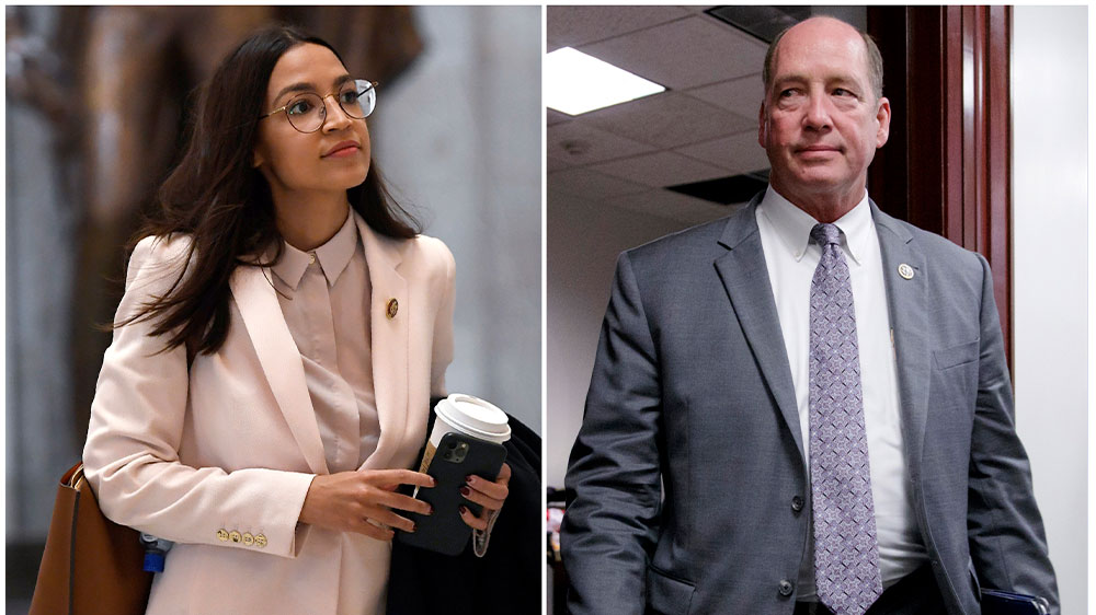 Representative Ted Yoho, a Republican, (right), offered an apology for angrily accosting Representative Alexandria Ocasio-Cortez, a Democrat, (left), but denied using a sexist slur
