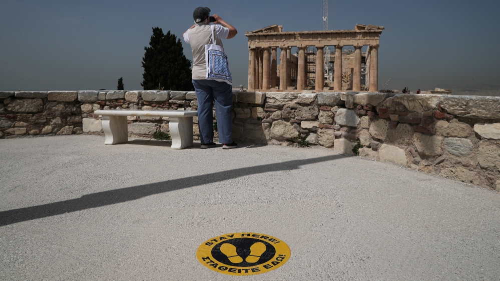 Opening of the Acropolis archaeological site, following the easing of measures against the spread of the coronavirus disease (COVID-19)