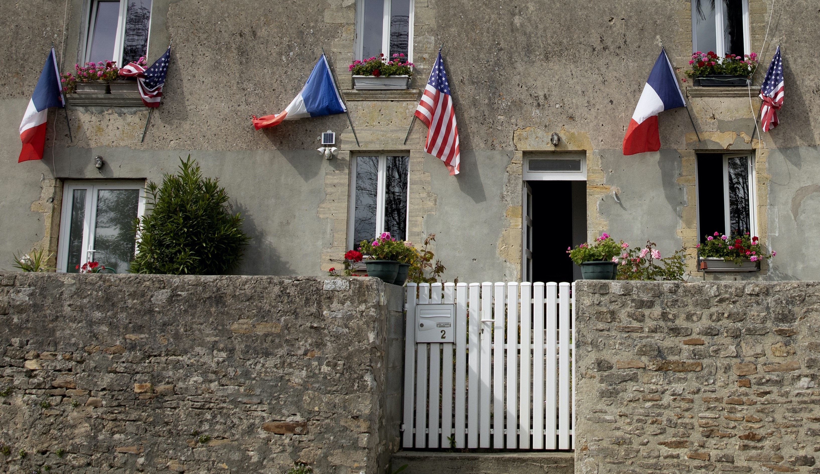 France US flags
