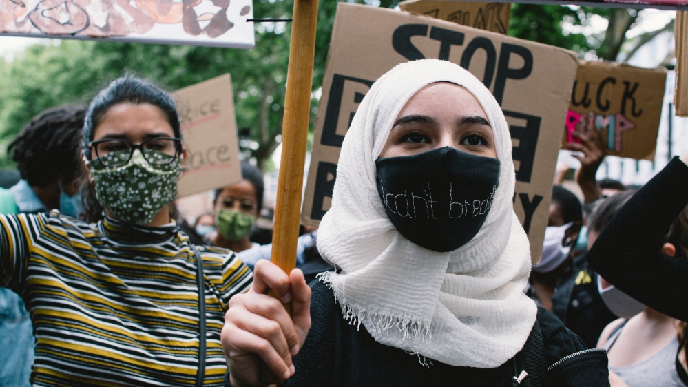 BLM Muslim protest Getty