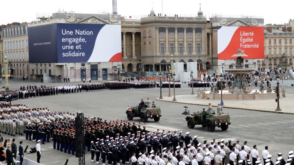 It is the first time since 1980 that the annual parade has not been held along the Champs Elysees