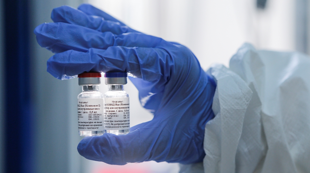 A handout photo provided by the Russian Direct Investment Fund (RDIF) shows samples of a vaccine against the coronavirus disease (COVID-19) developed by the Gamaleya Research Institute of Epidemiology