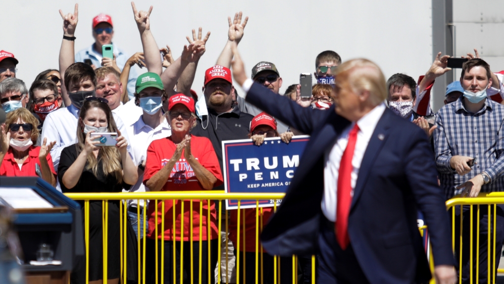 Donald Trump told supporters in Minnesota that New Zealand was in the grip of a ‘terrible’ COVID-19 resurgence