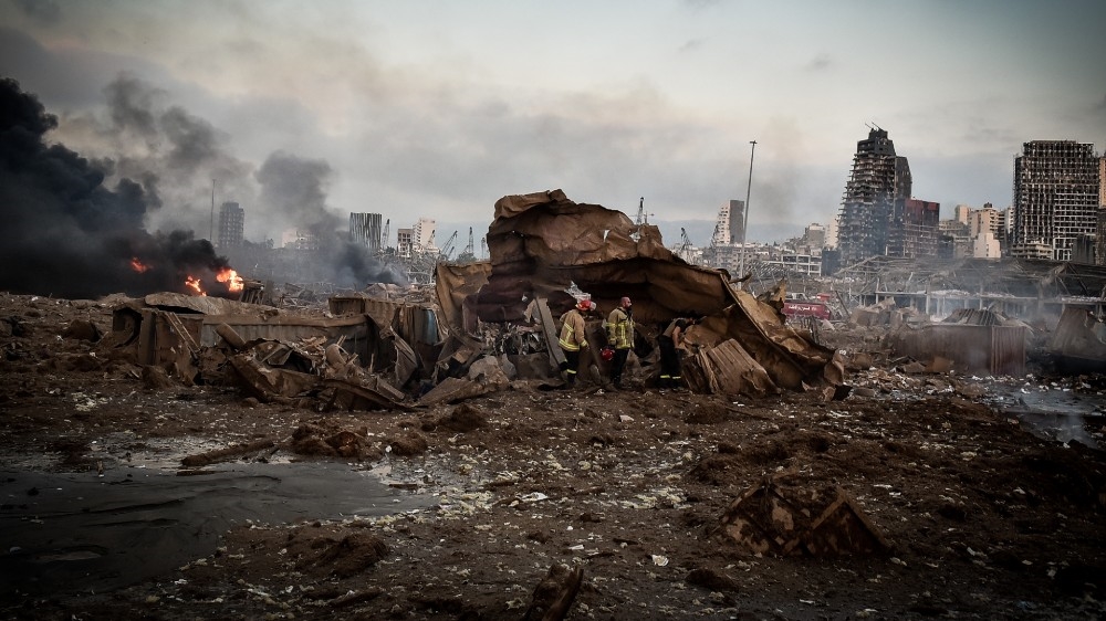 Massive Explosion Near Port Area Of Beirut