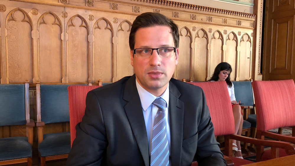 Senior Fidesz lawmaker Gergely Gulyas, who will be Prime Minister Viktor OrbanÕs chief of staff, speaks to Reuters in an interview in Budapest