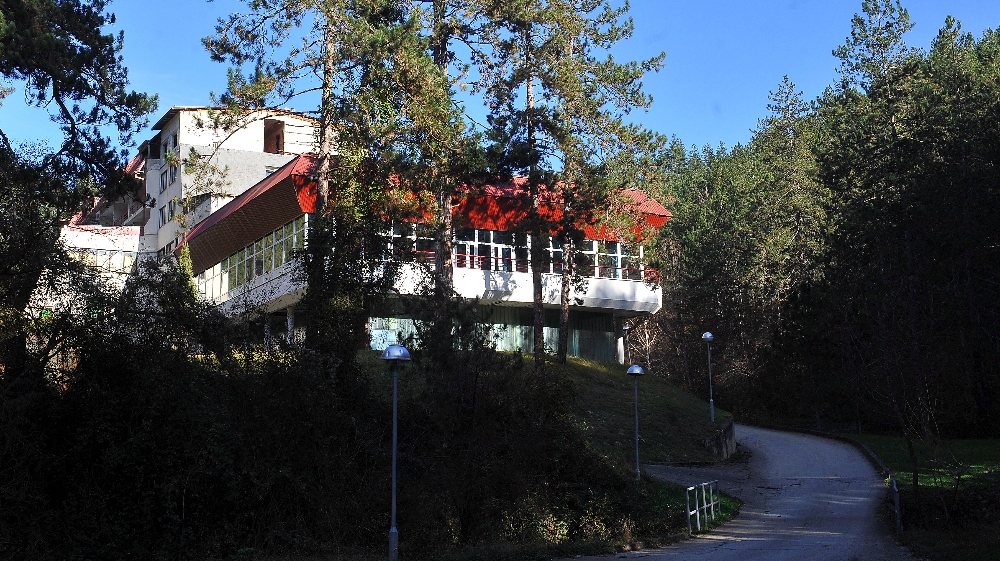 TO GO WITH AFP STORY BY NICOLAS GAUDICHET AND RUSMIR SMALJILHODZIC A photo taken on November 1, 2016 shows hotel "Vilina Vlas", near the eastern-Bosnian town of Visegrad.