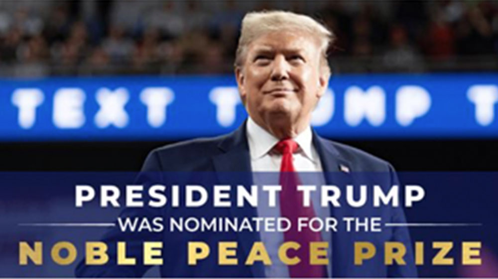 Trump Facebook ad misspells Nobel