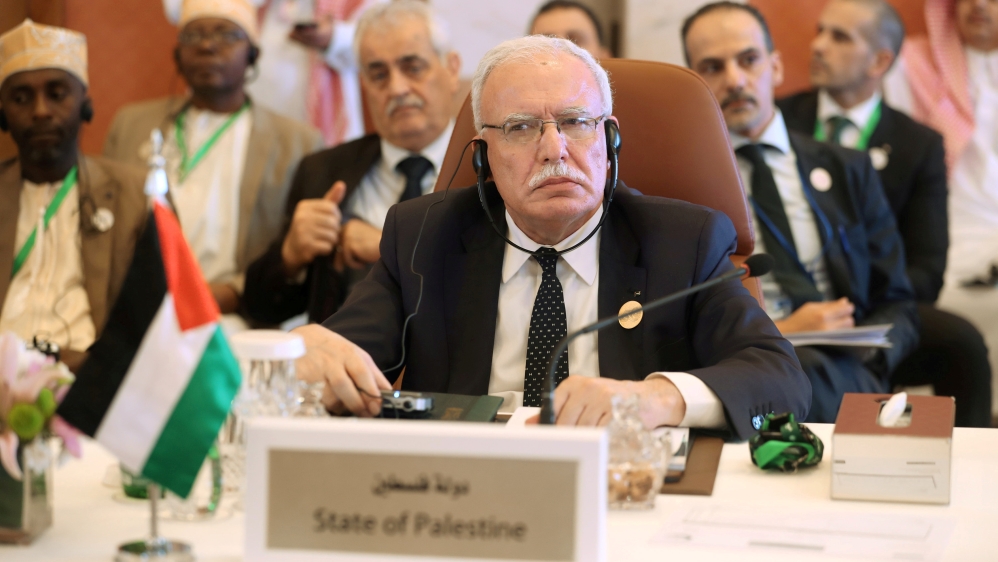 Palestinian Foreign Minister Riyad al-Maliki i