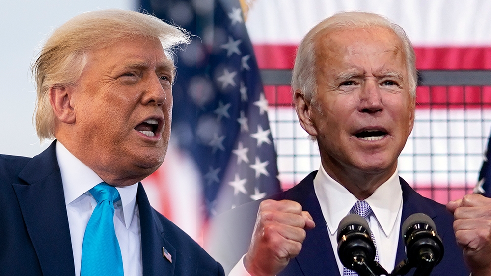 Trump and Biden campaign composite [AP Photo]