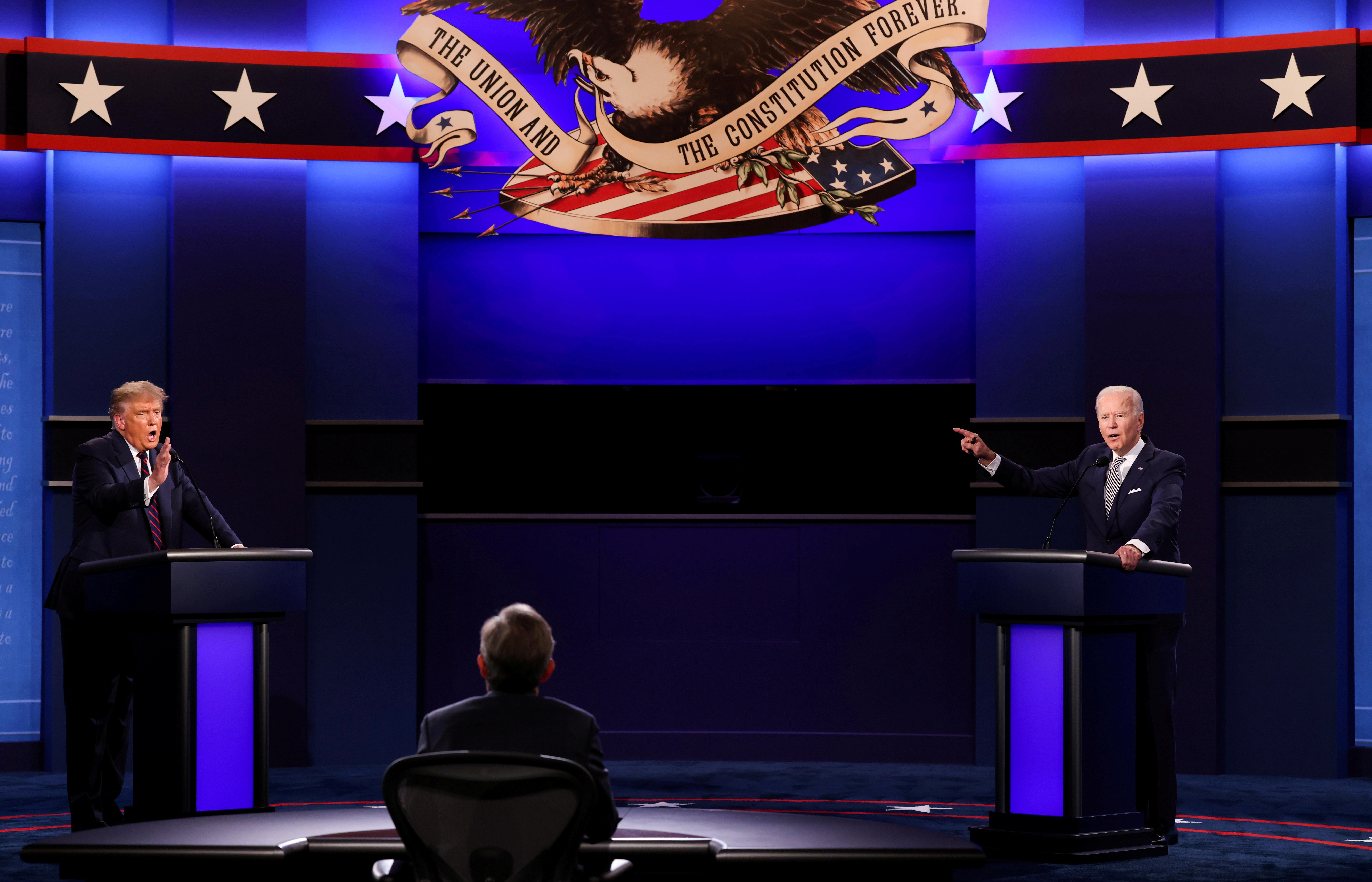 US President Donald Trump and Democratic presidential nominee Joe Biden clashed in a contentious and unruly debate in Cleveland, Ohio, US last month