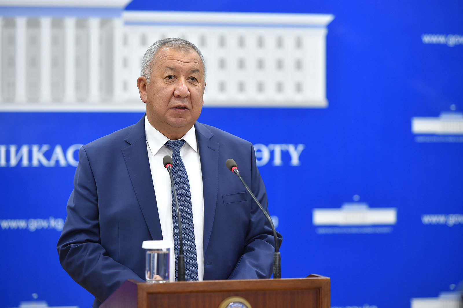 Former Prime Minister of Kyrgyzstan Kubatbek Boronov before parliamentary elections