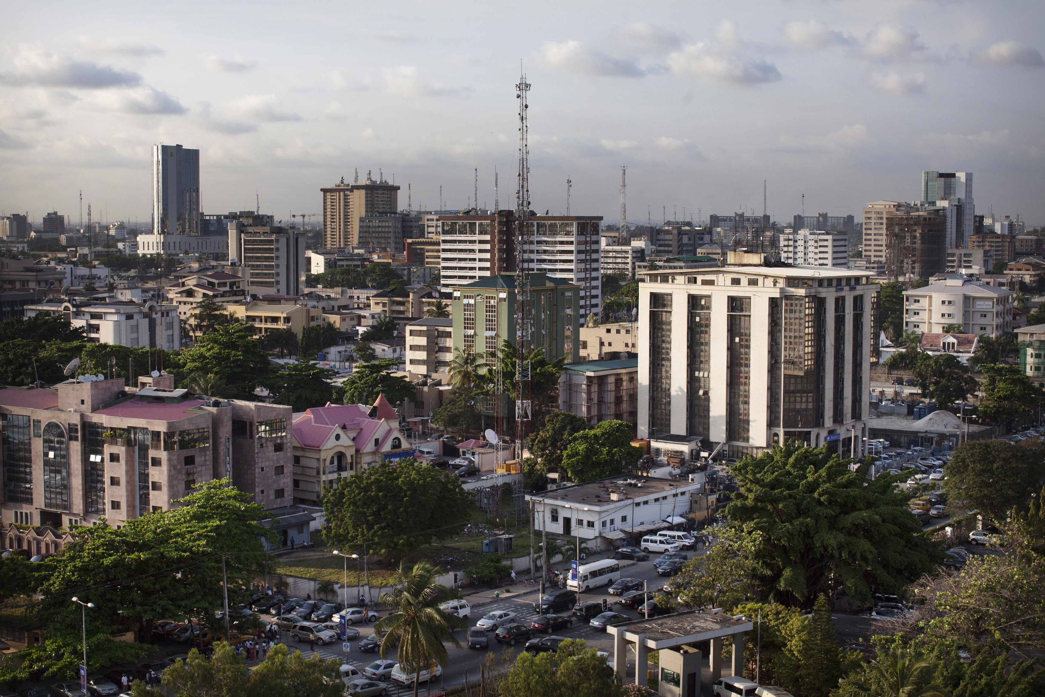 A view of buildings in the affluent Victoria Island district of Lagos [File: Reuters]