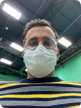 Haaris Ahmed, a volunteer for a vaccine trial, has faith that the UK will get back to normal with the help of drugs [Courtesy: Haaris Ahmed]