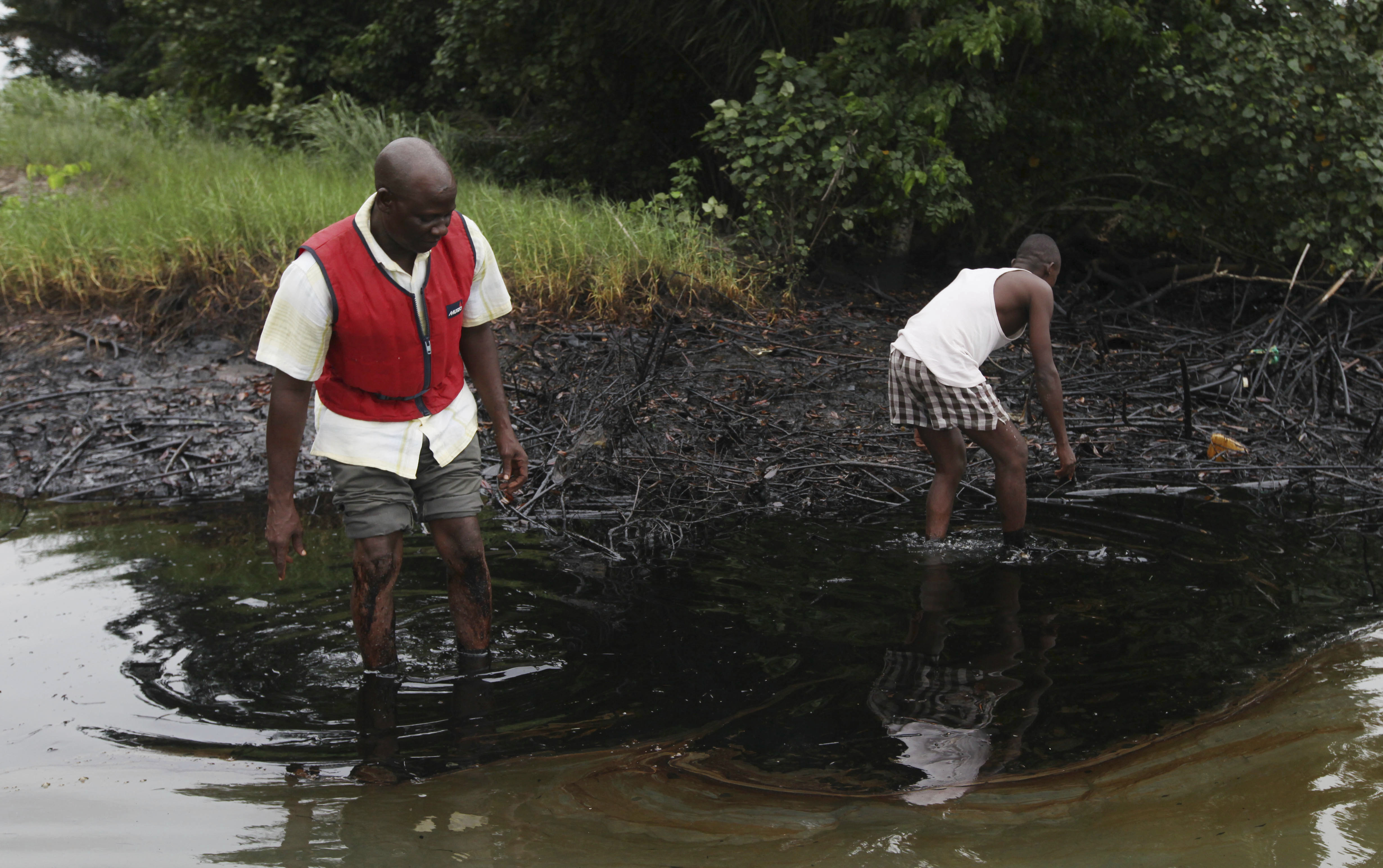Leaking oil pipelines are a big problem in the Niger Delta region, the heart of the Nigerian oil industry
