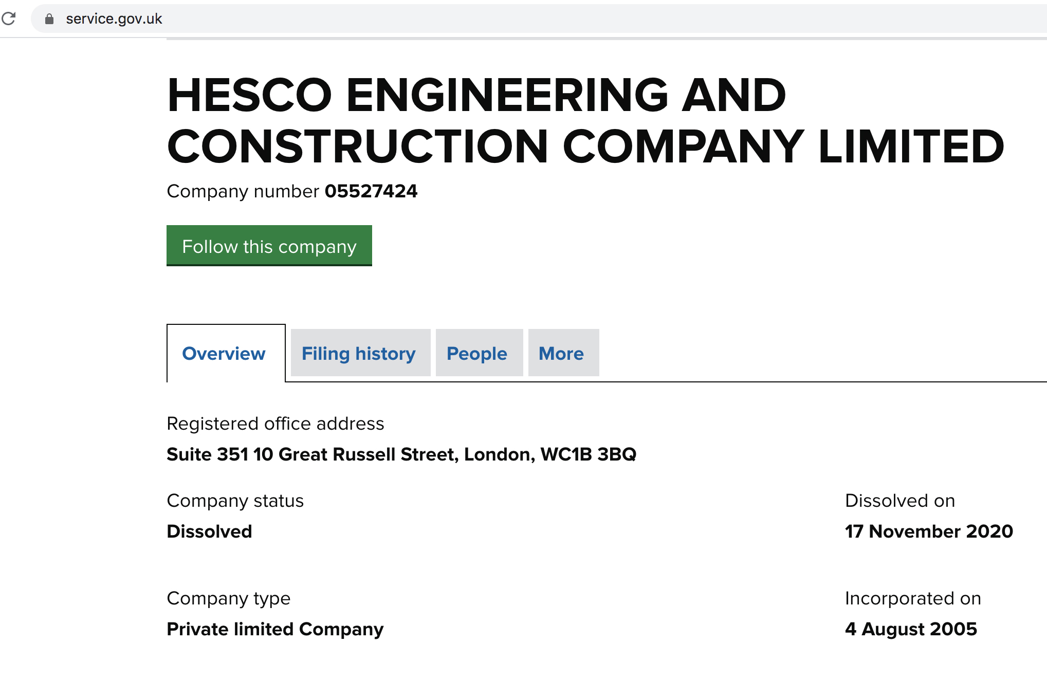 Hesco was previously directed by George Haswani