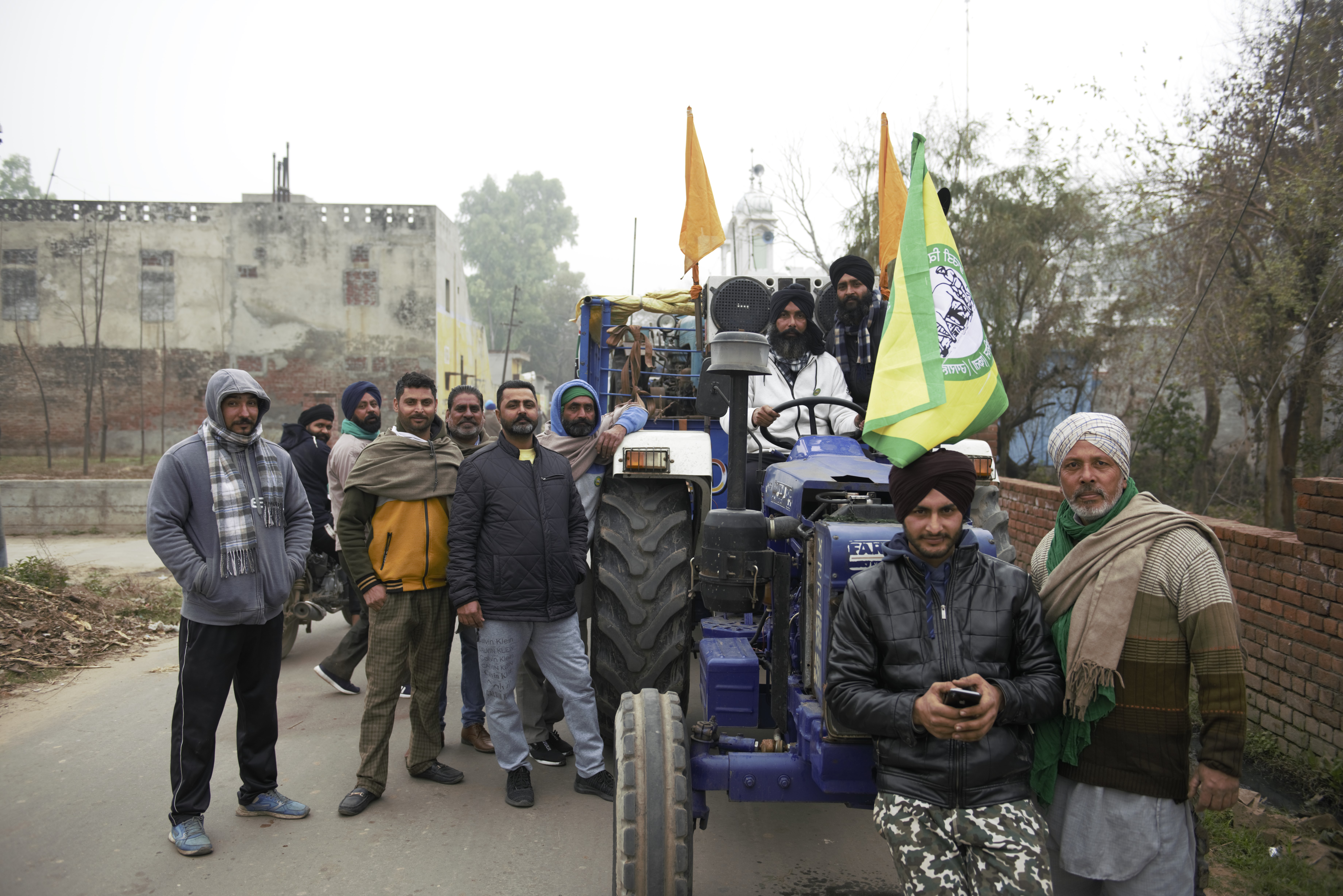 Behind the protests is an organised network of volunteers working in villages in Punjab and Haryana states [Hashim Maqbool/Al Jazeera]
