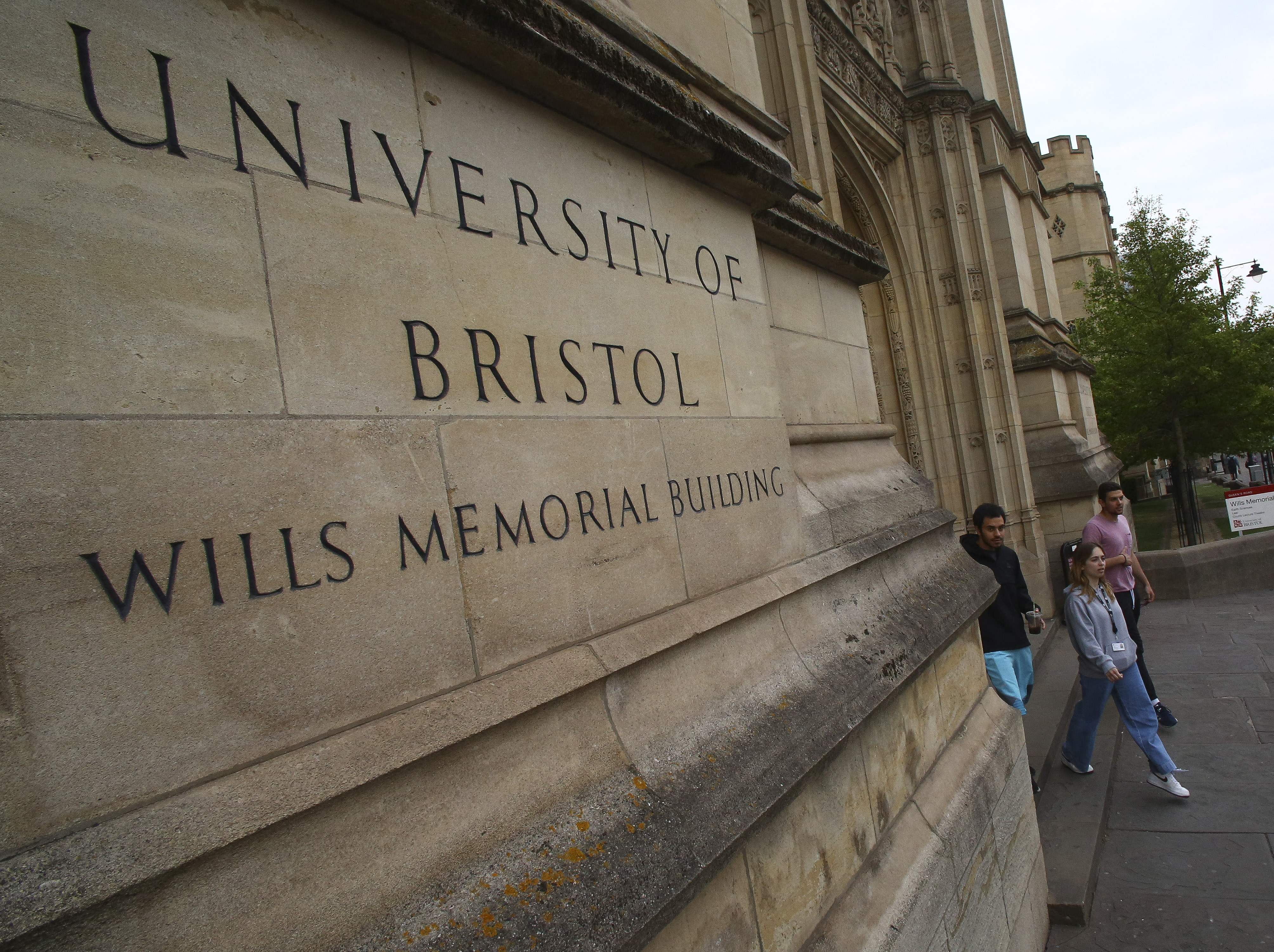 The Wills Memorial Building, part of the University of Bristol, is pictured in Bristol, south west England on May 16, 2019 [File: Geoff Caddick/AFP)