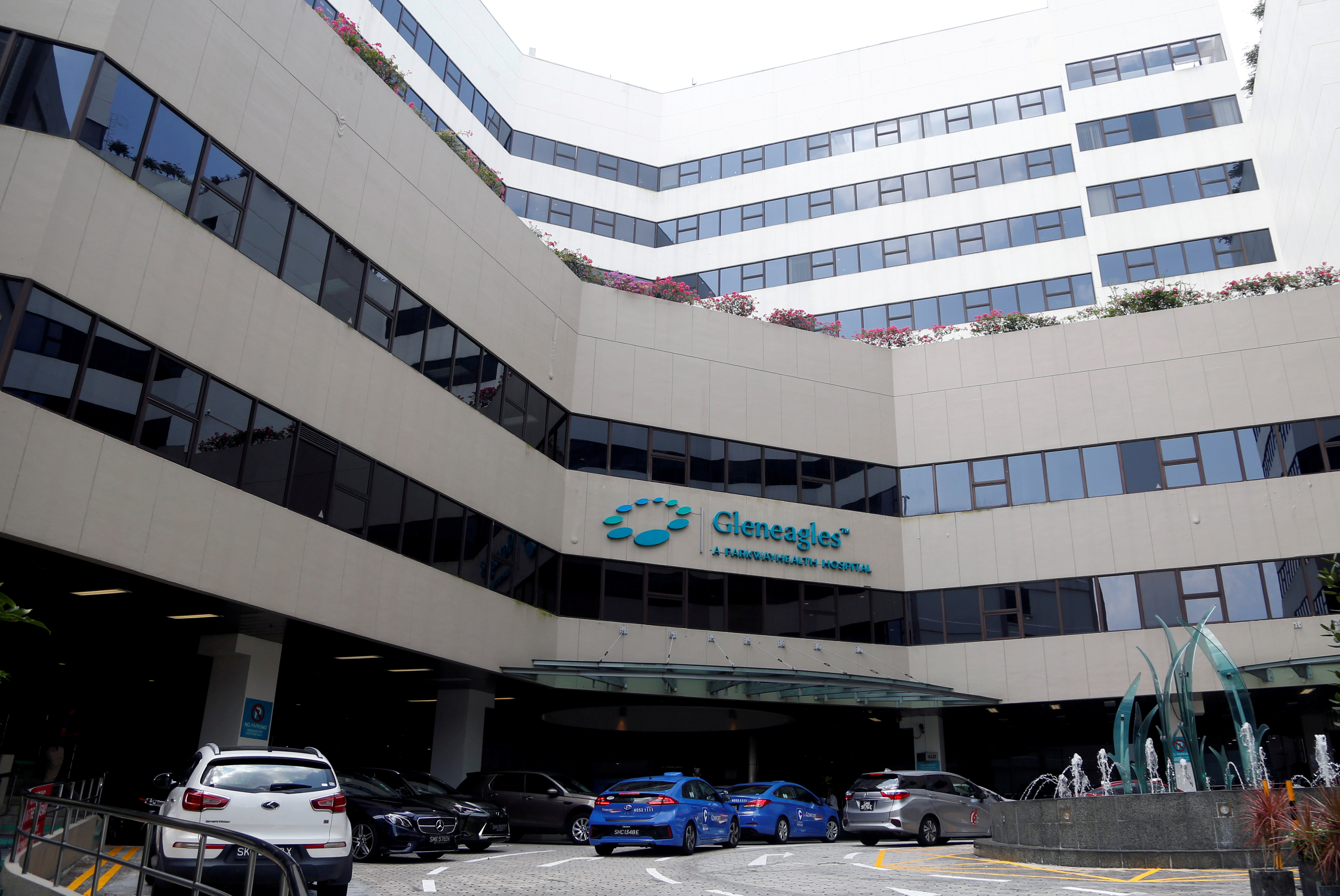 A general view of Gleneagles Hospital, where Zimbabwe’s former President Robert Mugabe received medical treatment, in Singapore