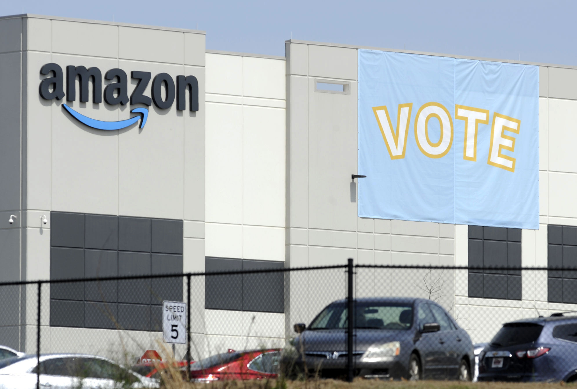 Amazon is the second-largest private employer in the United States and has been heavily criticised in recent years for its treatment of warehouse workers both in the US and abroad [File: Jay Reeves/AP]