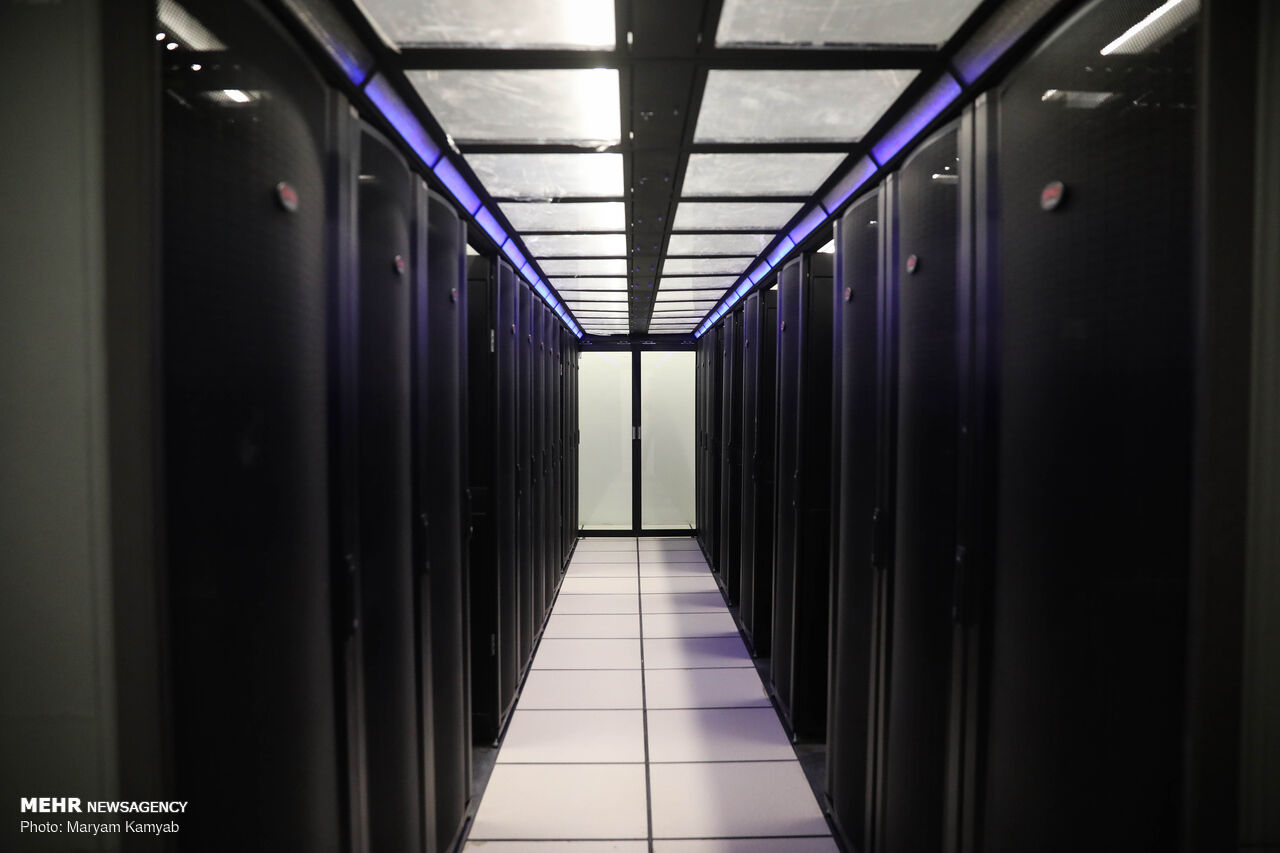 The supercomputer is reported to be wholly designed and built by a team of Iranian engineers [Courtesy: Mehr news agency]