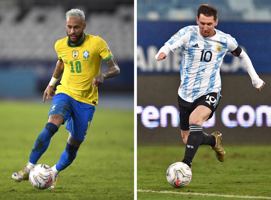 The final is billed as 'Messi versus Neymar' [File: AFP]