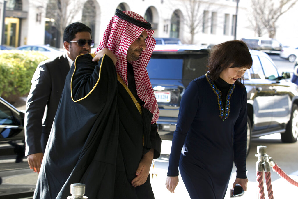 Saudi Vice Minister of Defence Khalid bin Salman met in Washington, DC, this week with top Biden administration officials [File: Jose Luis Magana/AP Photo]