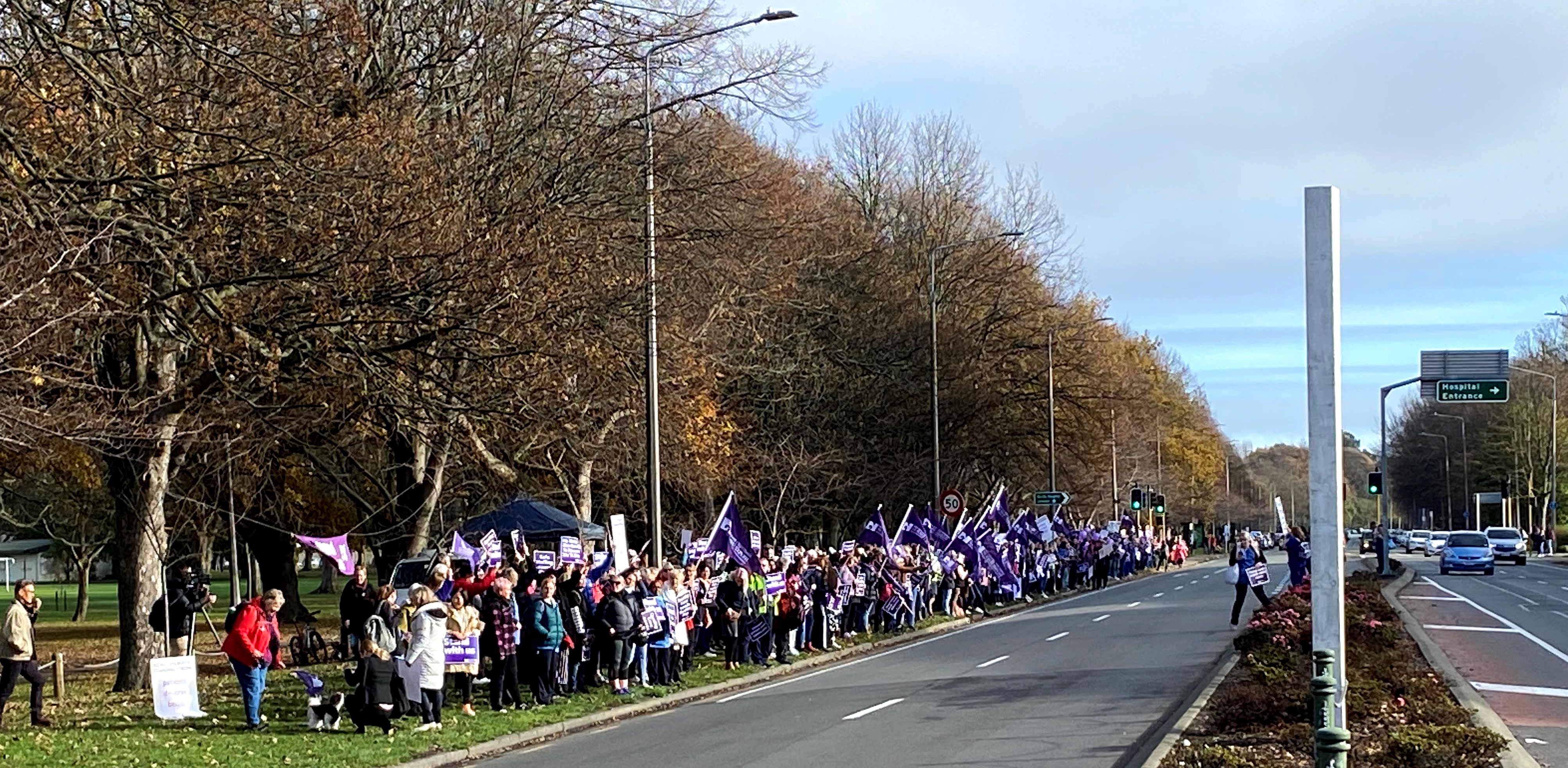 Nurses and healthcare workers took strike action in June in a dispute over pay and conditions [Courtesy of NZNO]