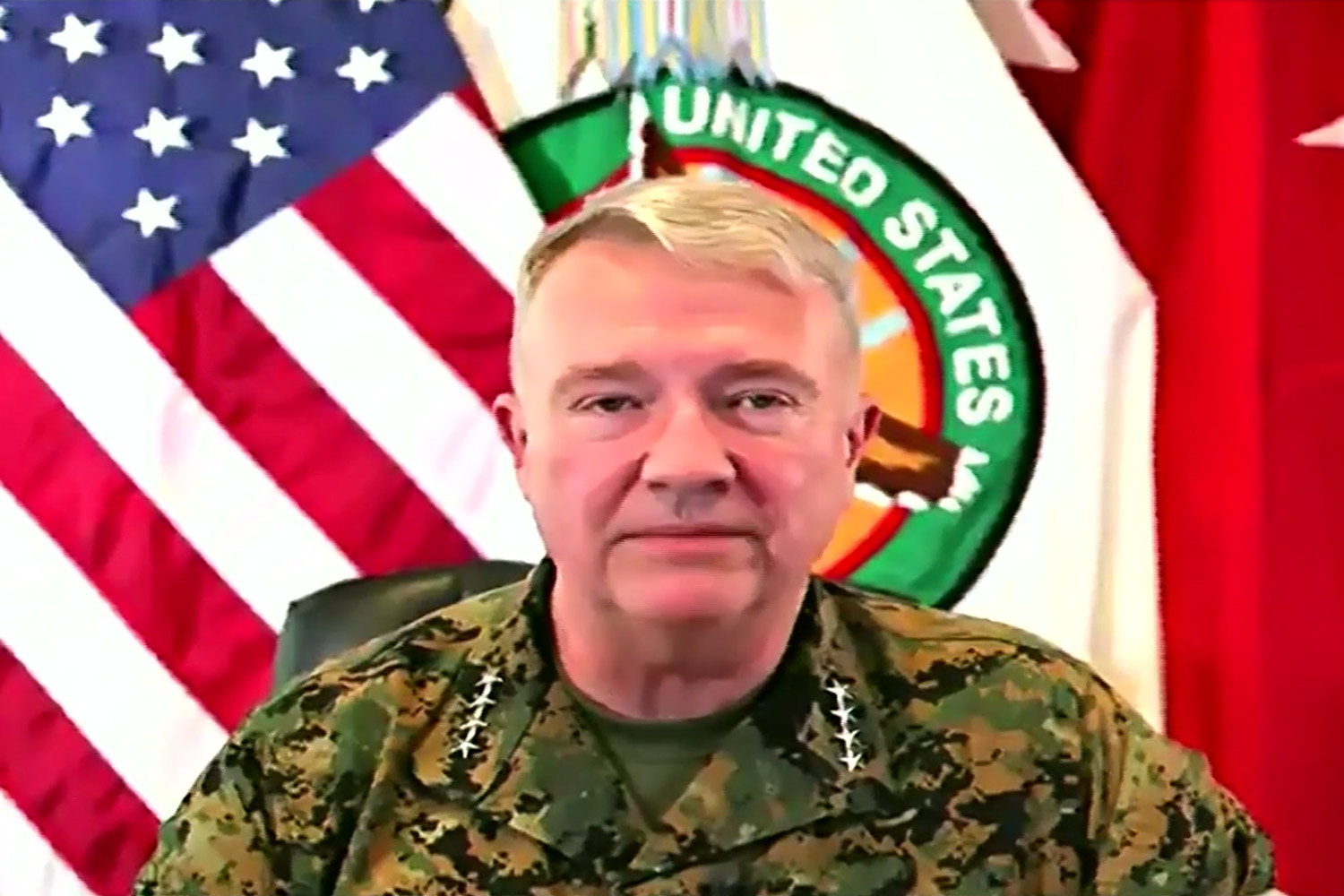 General Kenneth McKenzie announcing the end of the US mission in Afghanistan [Pentagon]
