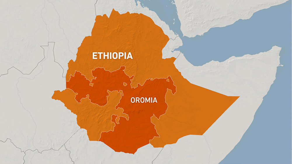 Oromia, Ethiopia map