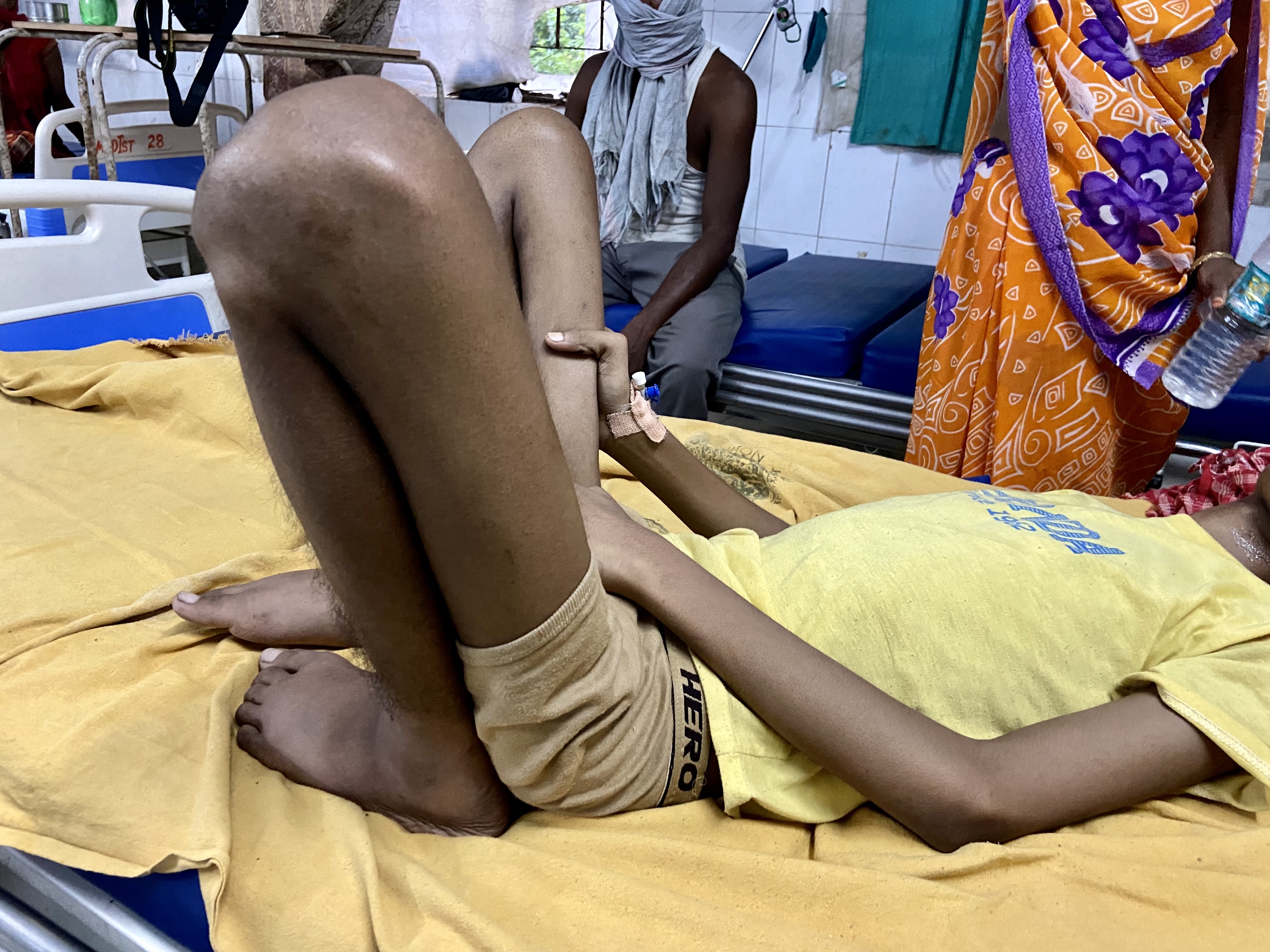 Pikku Prajapati photographed a month before he died, in a government hospital in Gaya, Bihar. Before he died, he told his parents about beatings and long hours at work