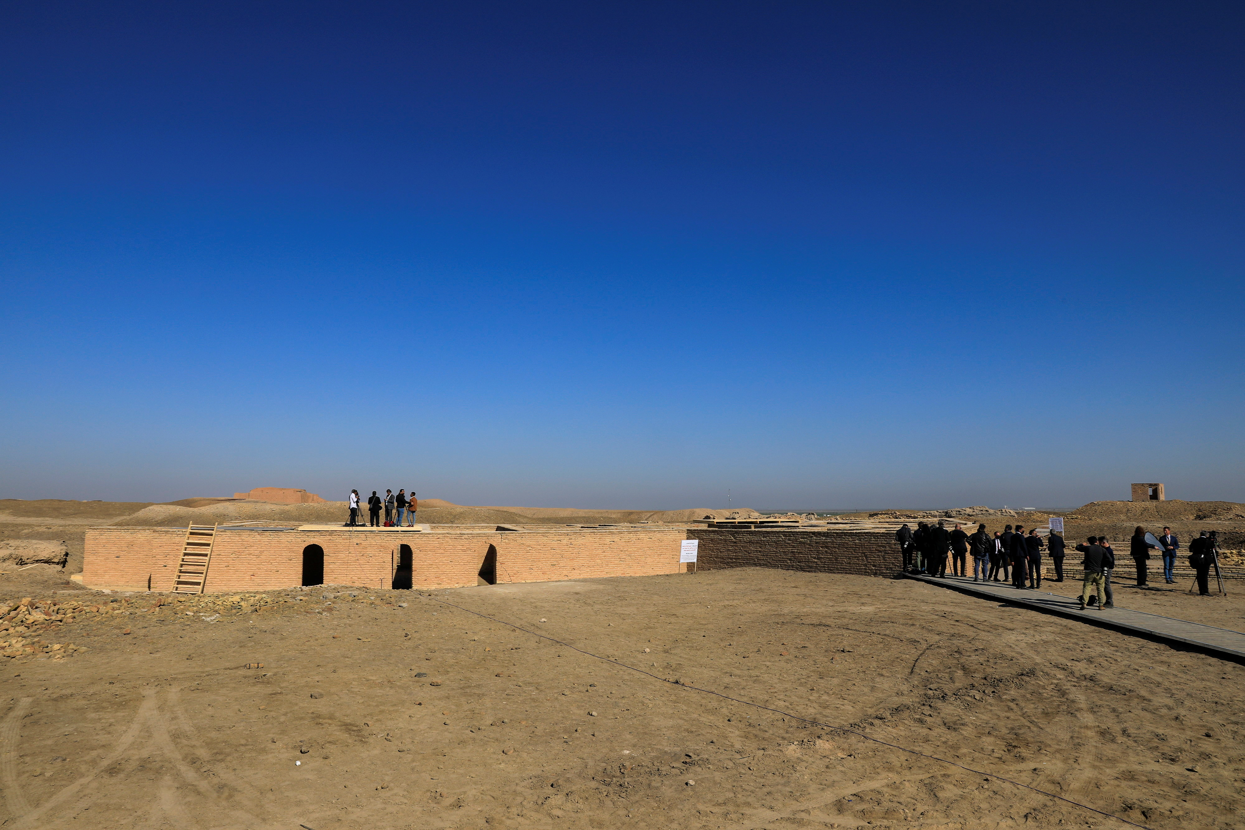 A general view shows the ancient archeological site of Ur, traditionally believed to be the birthplace of Abraham