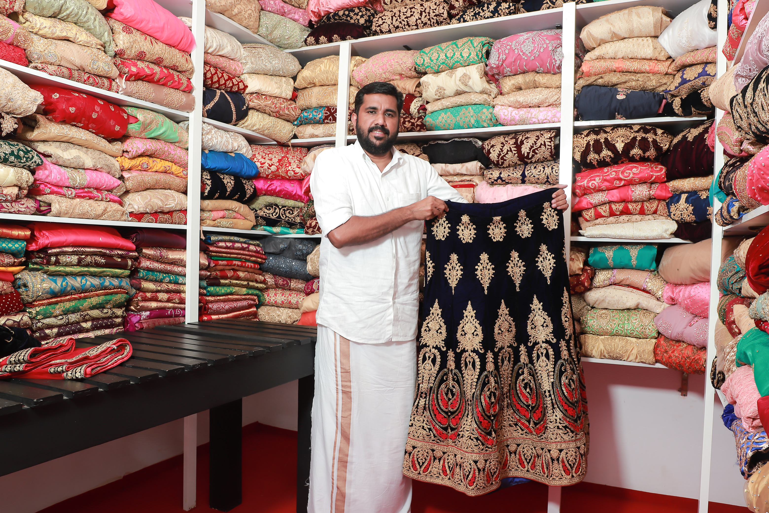 Nasar Thootha's bank has so far helped more than 260 underprivileged brides with free outfits for the most important day of their lives [Courtesy: Nasar Thootha]