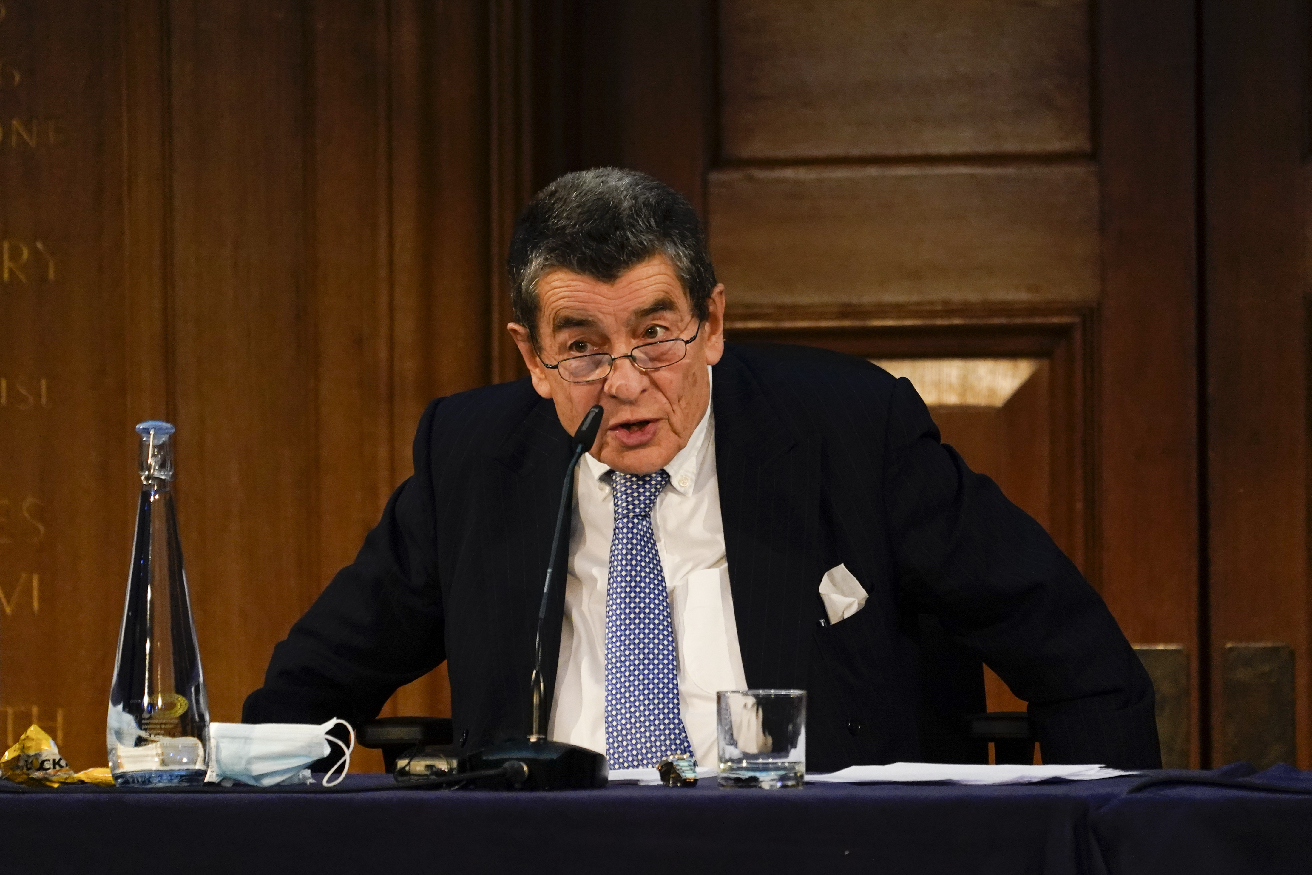 Tribunal chair Sir Geoffrey Nice delivers the verdict of the independent tribunal assessing evidence on China’s alleged rights abuses against the Uighur people in London