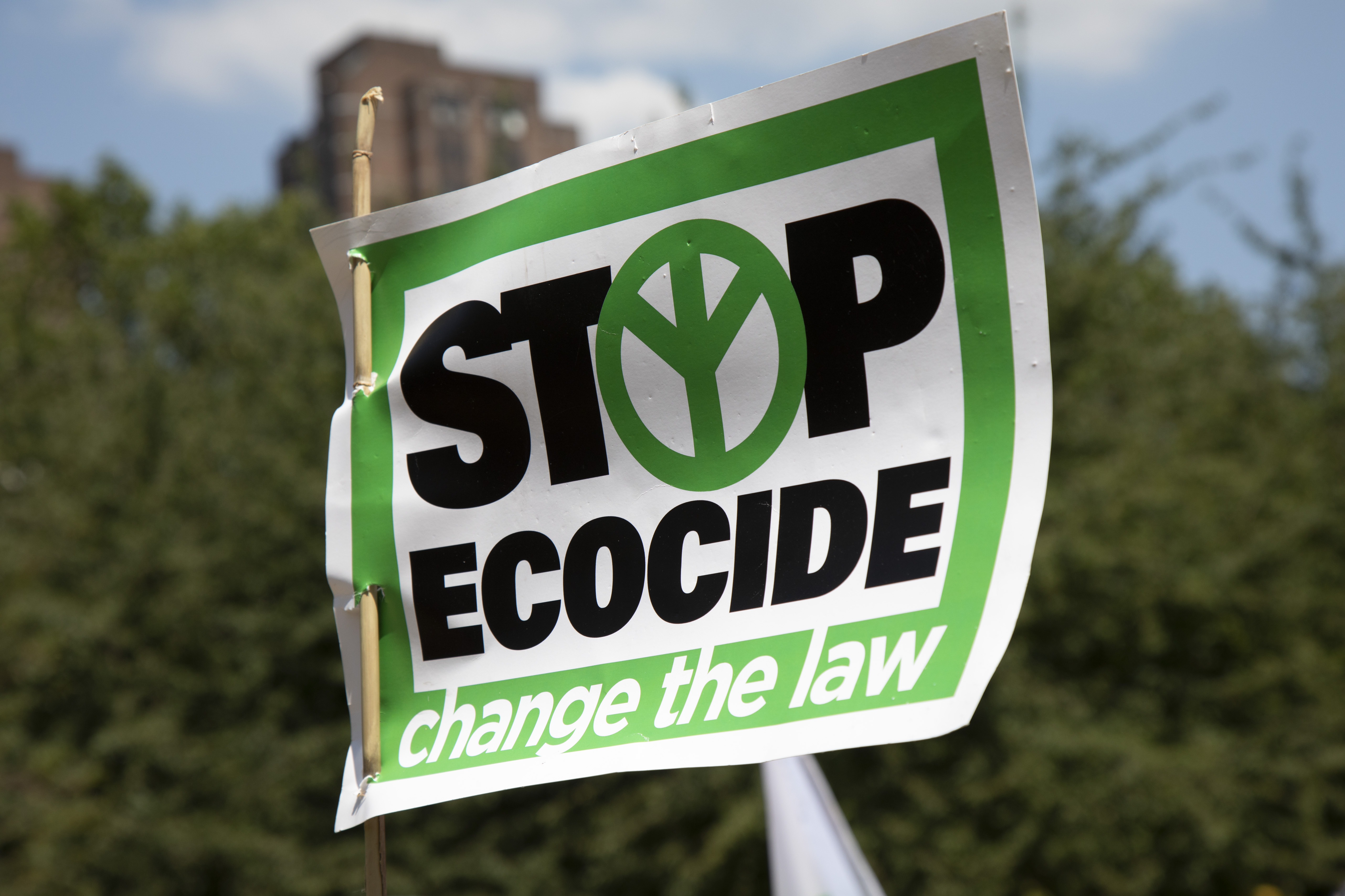 Criminalising ecocide would give everyone on this planet the ability to hold companies and governments to account for starting or continuing with the extraction of fossil fuels, writes Parker [Mike Kemp/ Getty Images]