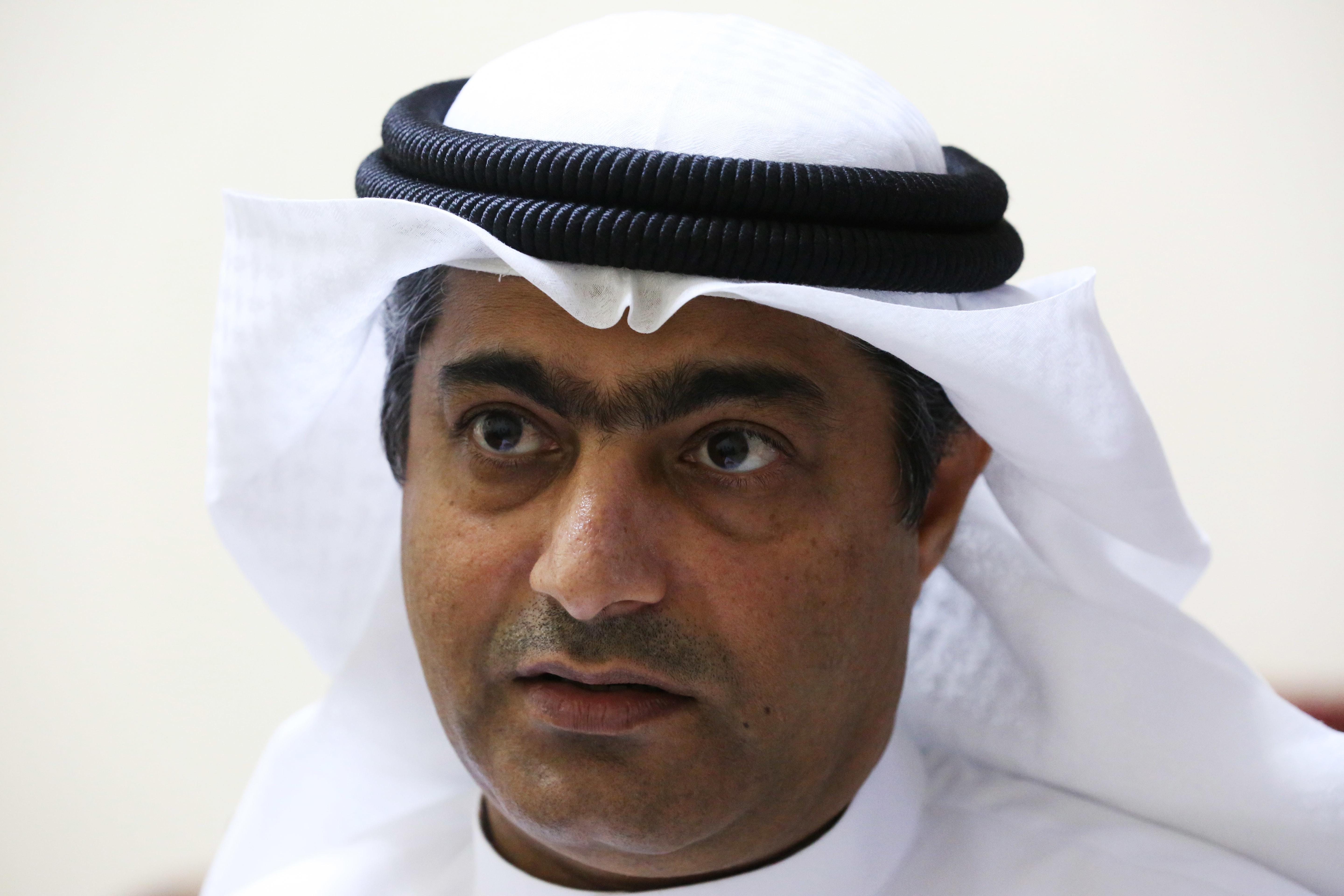 Close up shot of Human rights activist Ahmed Mansoor