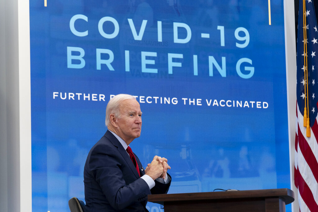 Biden directed OSHA to issue a rule requiring private employers with more than 100 workers to require vaccines or conduct regular testing