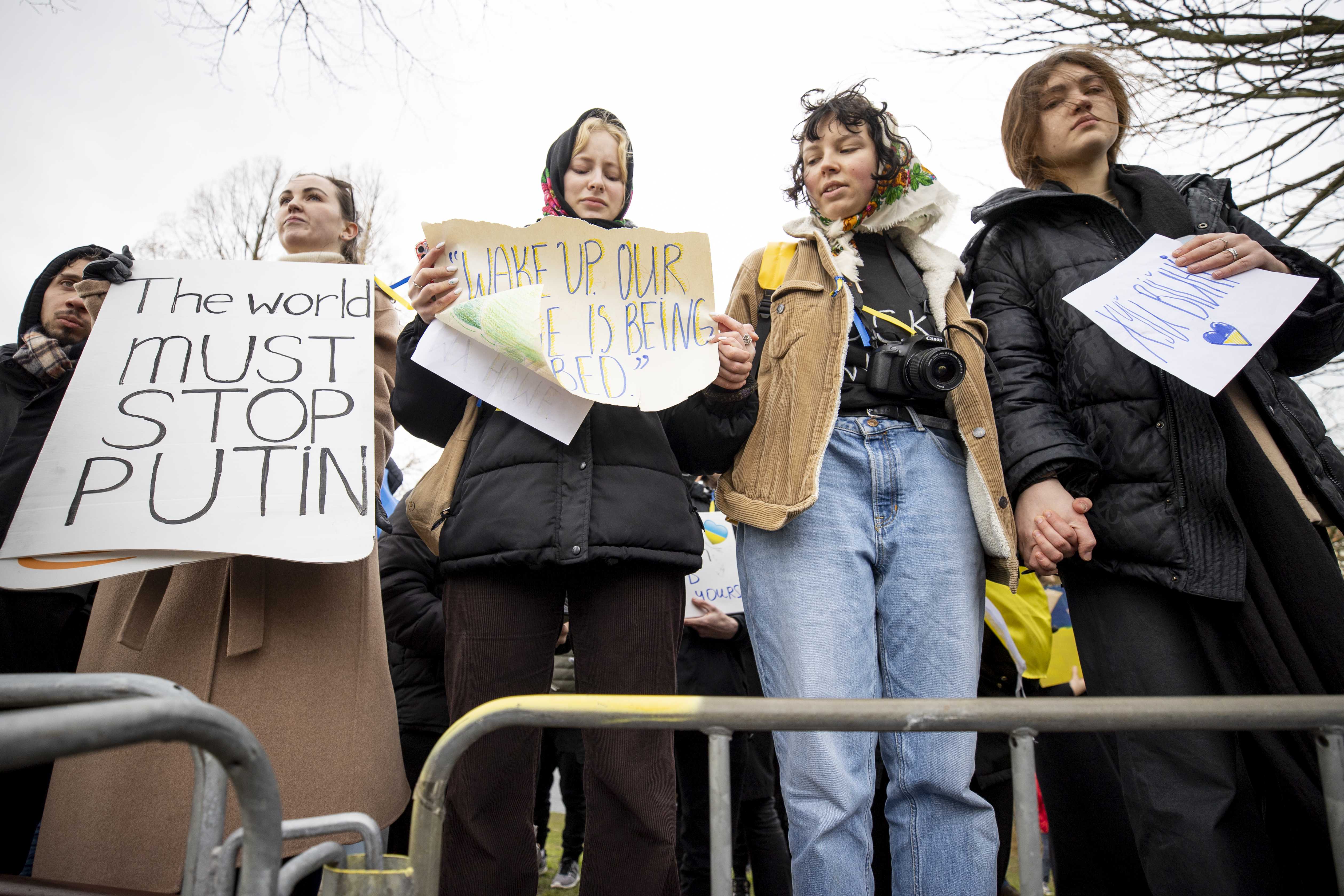 NETHERLANDS PROTEST UKRAINE RUSSIA CONFLICT