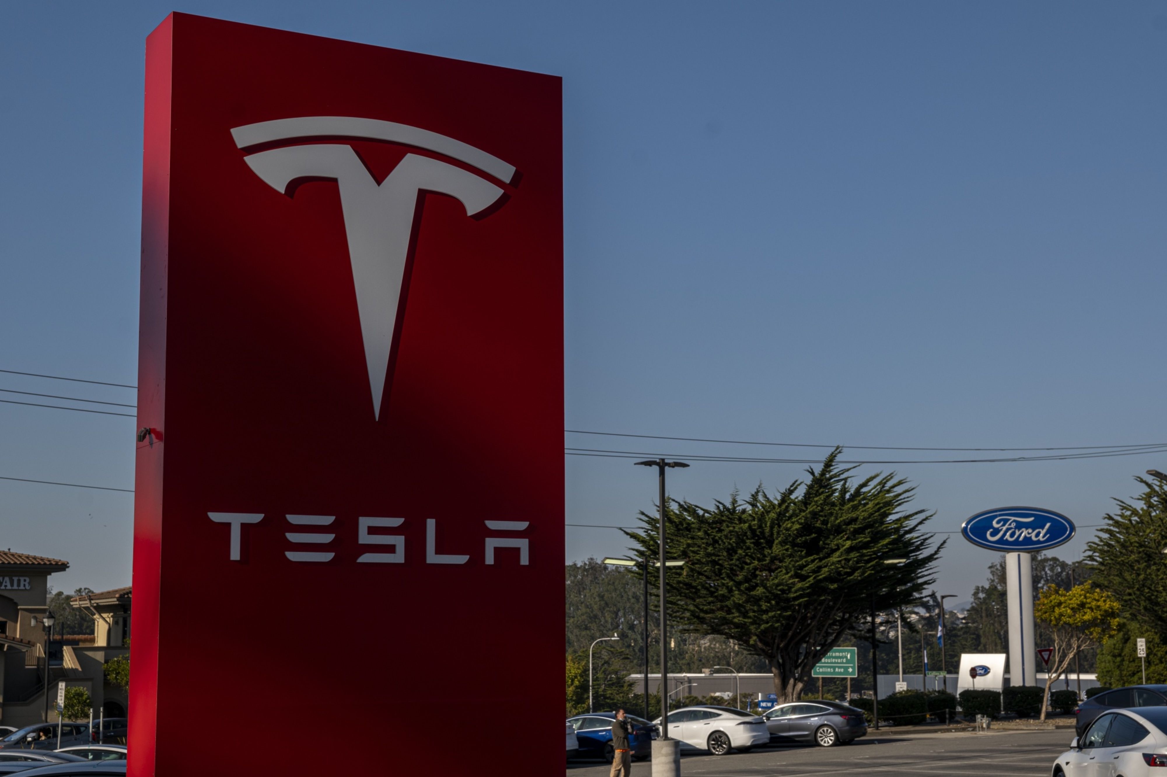 Tesla sign