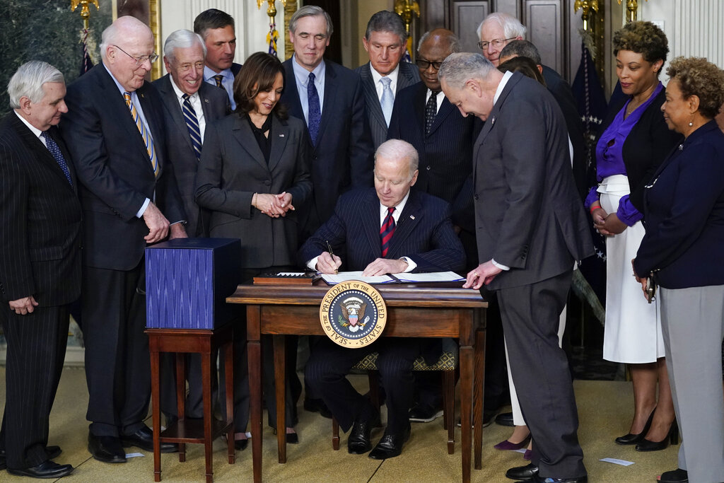 Biden signs US budget containing $13.6bn in aid to Ukraine