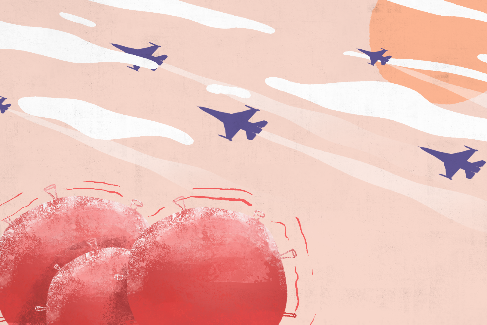 Illustration of Covid virus