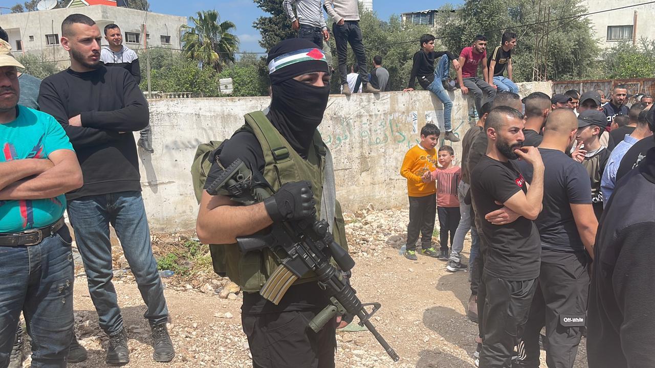 A Palestinian fighter.