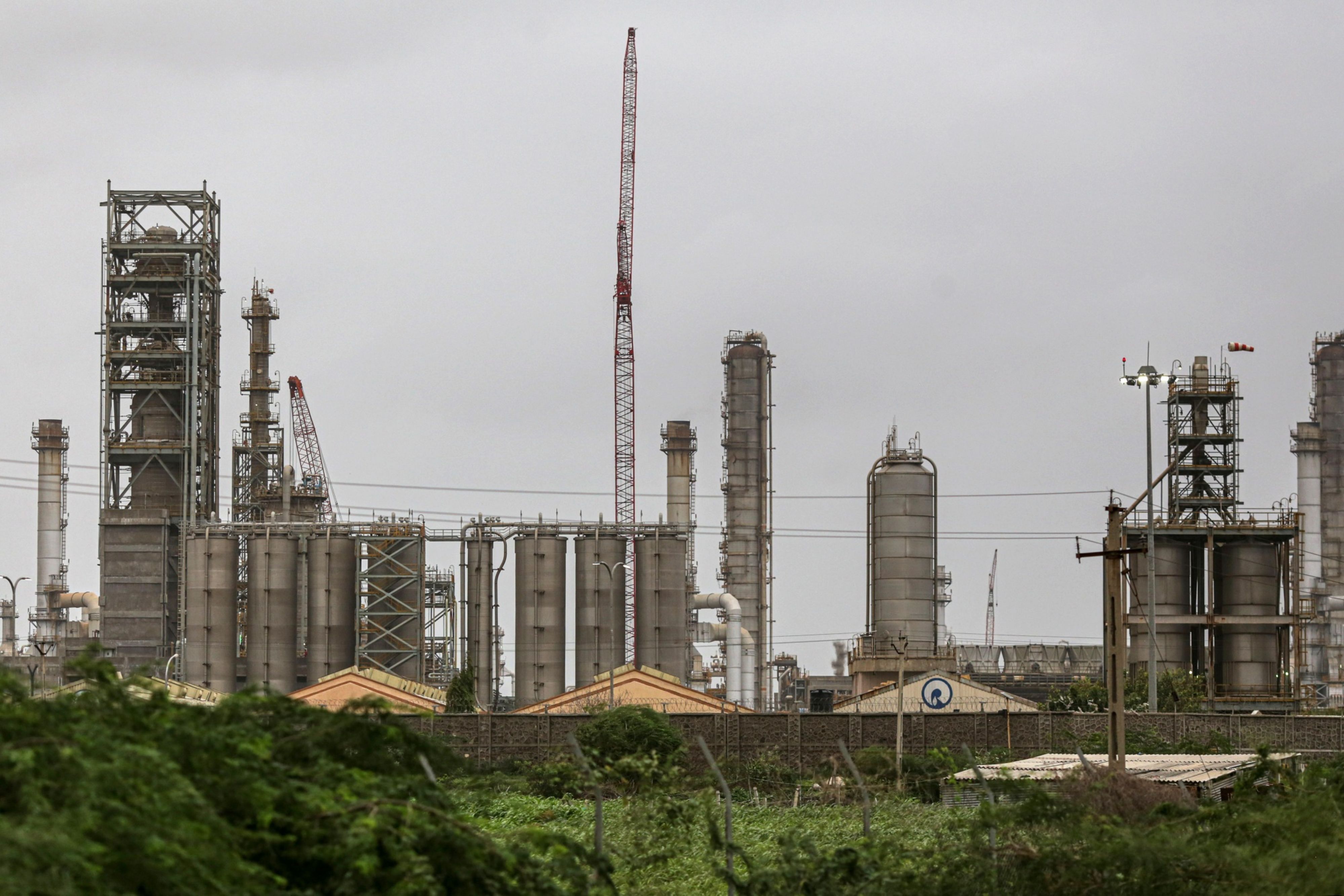 The Reliance Industries Ltd. oil refinery in Jamnagar, Gujarat, India