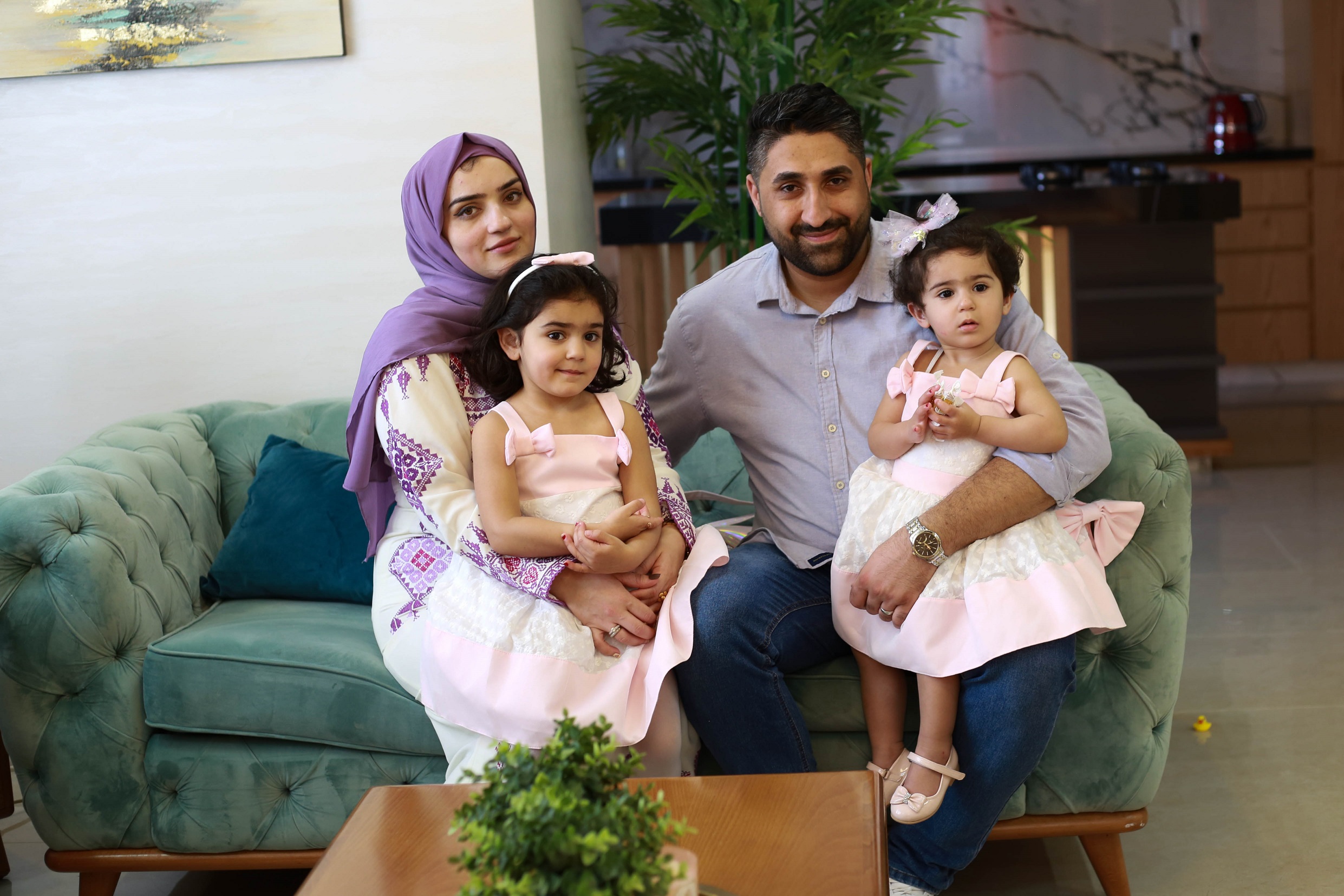 The Eid photo of Amani Al-Kahlout's family