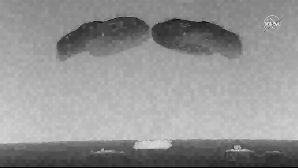 SpaceX Dragon space capsule splashes down in the Gulf of Mexico [NASA via AP]