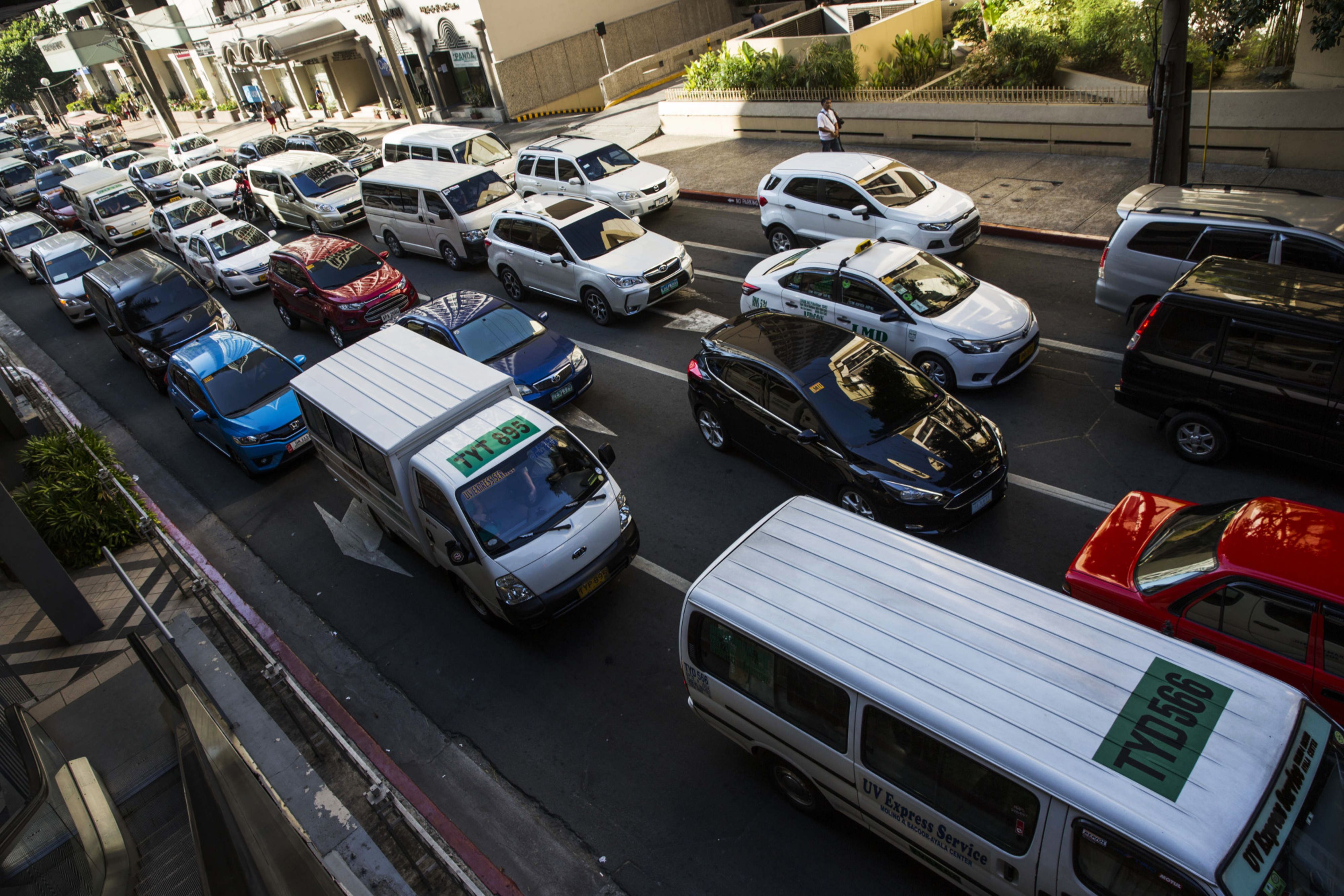 Traffic jam Manila 