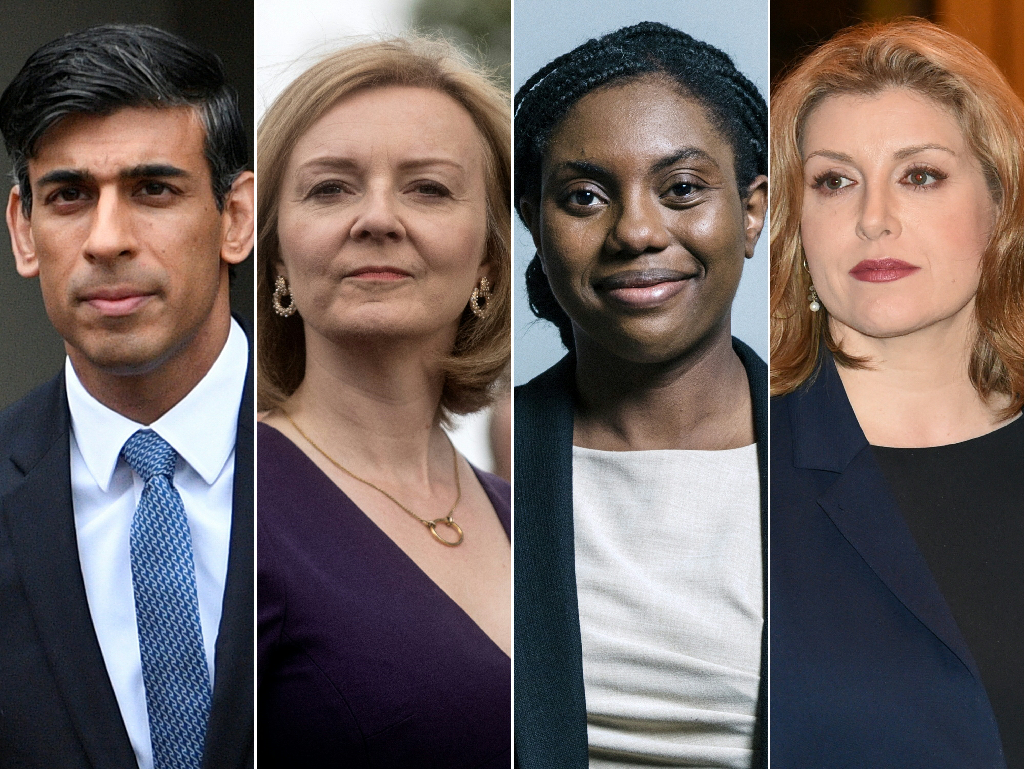 Composite photo of Rishi Sunak, Liz Truss, Kemi Badenoch and Penny Mordaunt