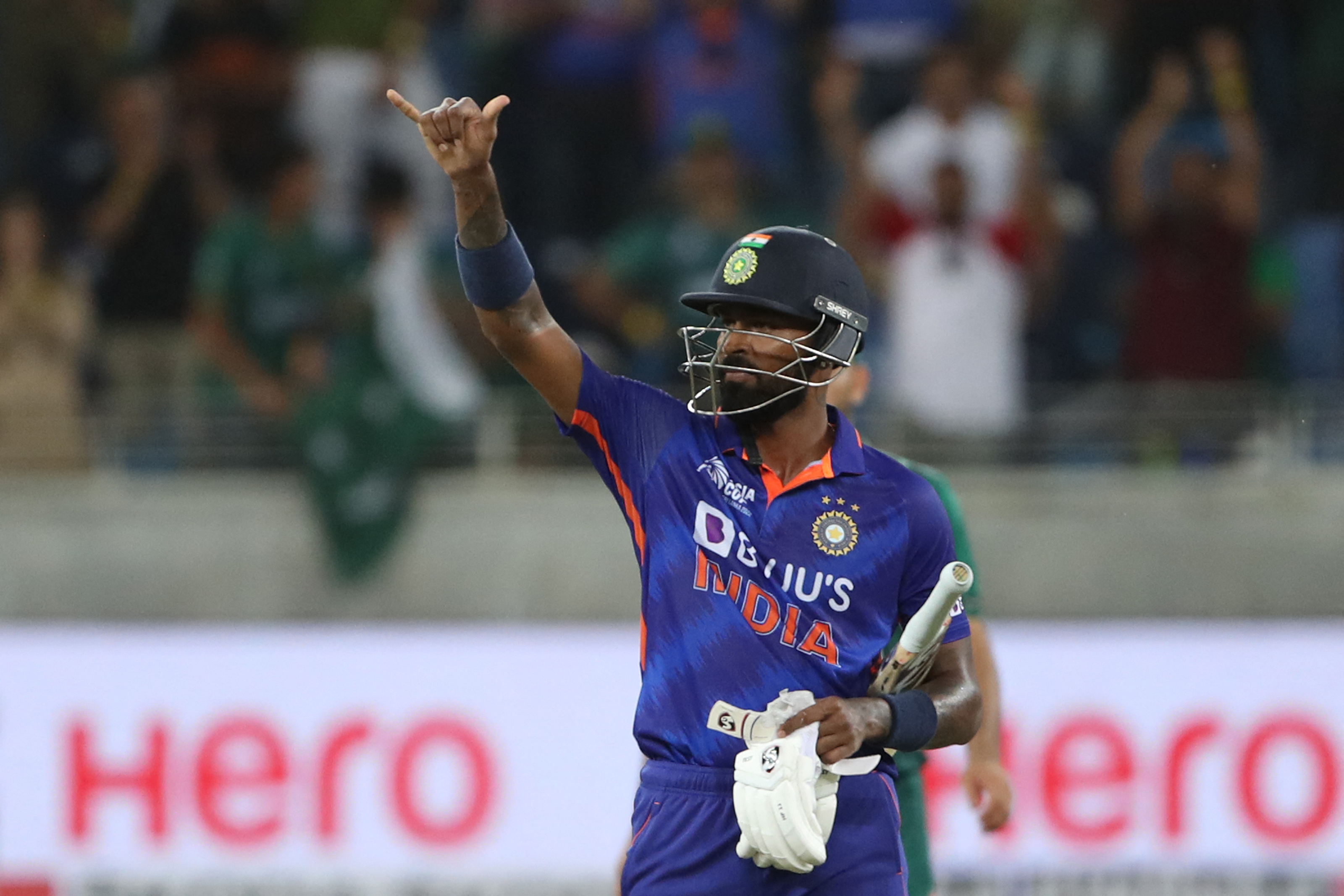 Hardik Pandya’s all-round effort led India to a win over Pakistan last Sunday