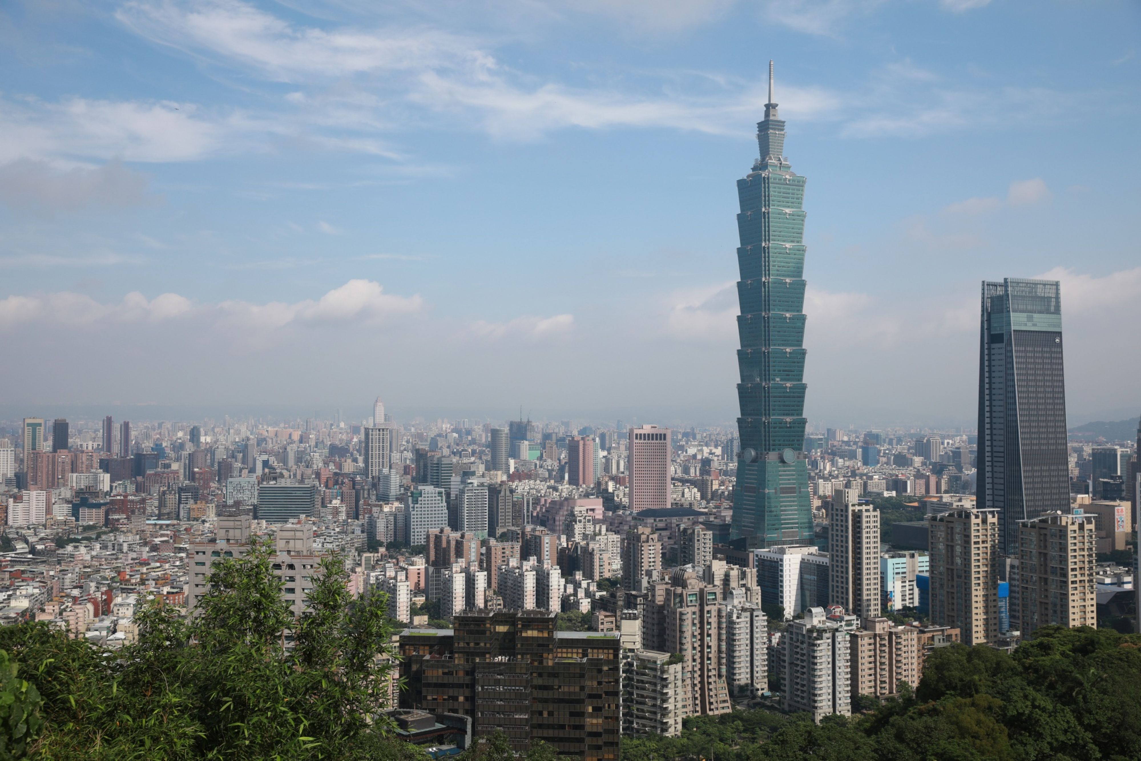 Taipei skyline.